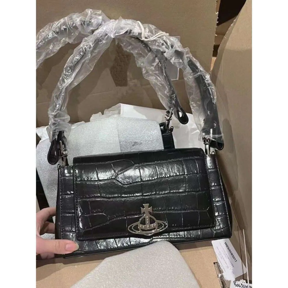 Designer Vivian Bags Nouveau sac sous les bras avancé à l'épaule avec sac de bâton Dowager Crocodile Pattern pour femmes