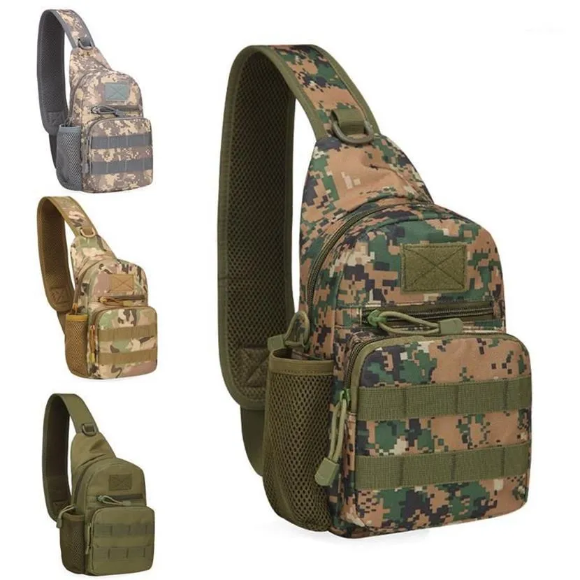 Outdoor Tactical Hiking Bag Army Shoudler Bag Water Molle camping Bags Chest Body Sling Single Shoulder Backpack1256w