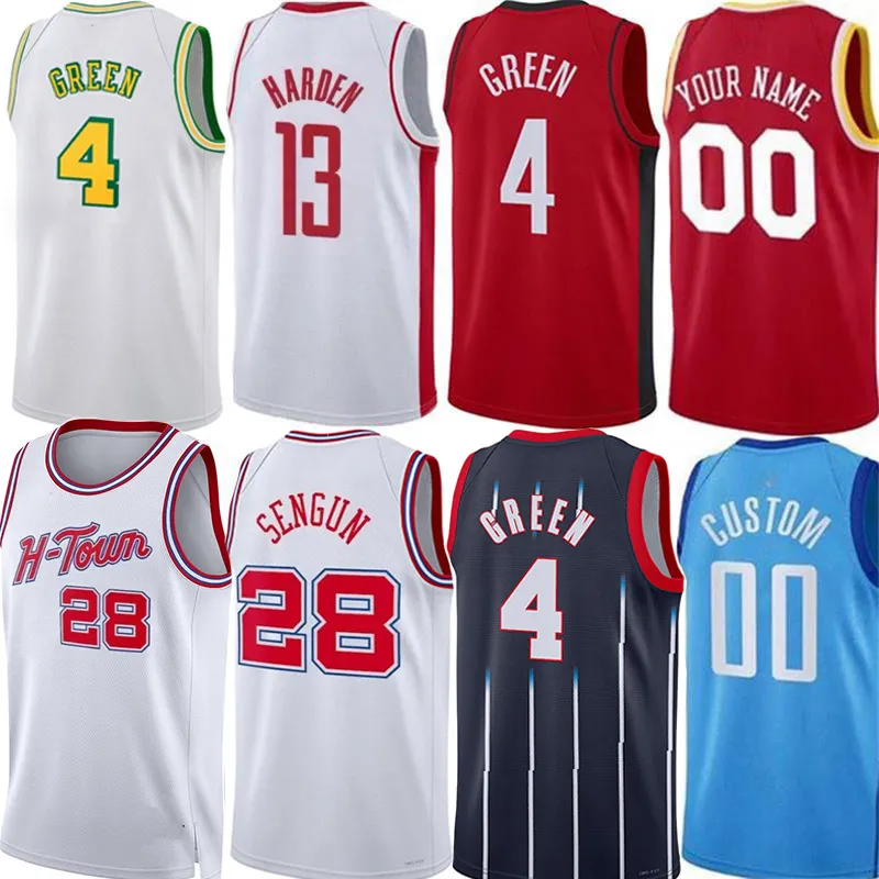 Rocket Basketball Jerseys Jalen Green Alperen Sengun Jabari Smith jr. Amen Thompson Fred VanVleet Dillon Brooks Tari Eason Cam Whitmore James Harden City Jersey