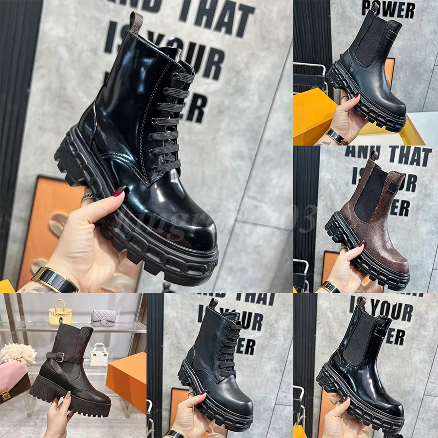 Designer Women Boots Ruby Flat Bottomed Ankle Record Boots RANGER Boots Wonderland Combat Boot Territory Platform Ankle Boots