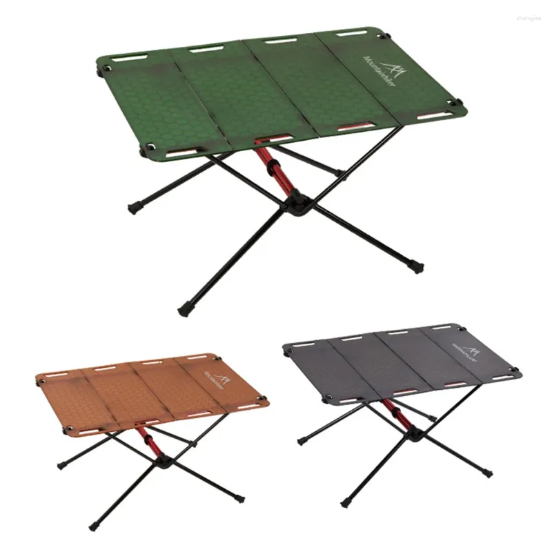 Table de Camping pliante légère en alliage d'aluminium, mobilier d'extérieur tactique pliable avec sac de transport pour pique-nique