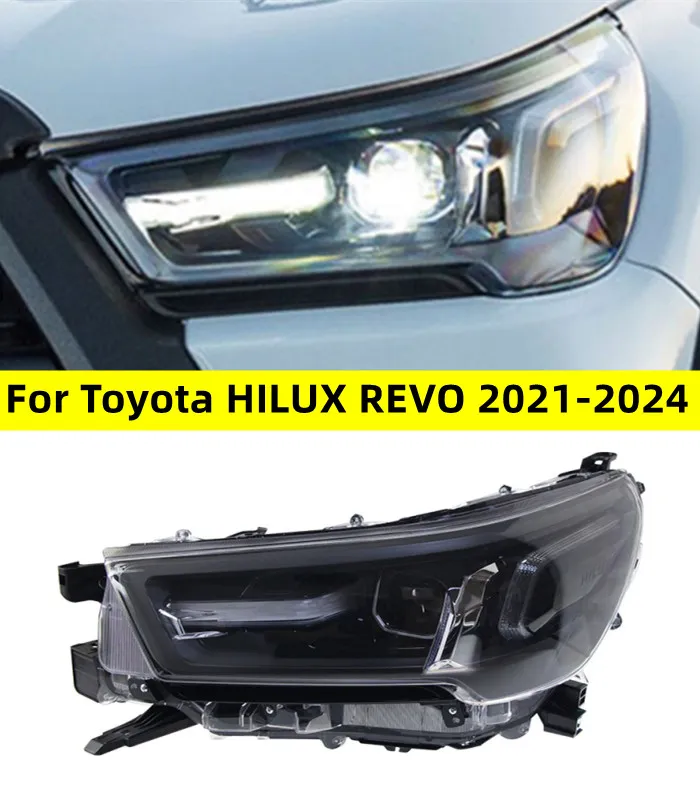 Headlight All LED For Toyota HILUX REVO 20 21-2024 Headlamp Assembly Upgrade High-end LED Daytime Running Lights