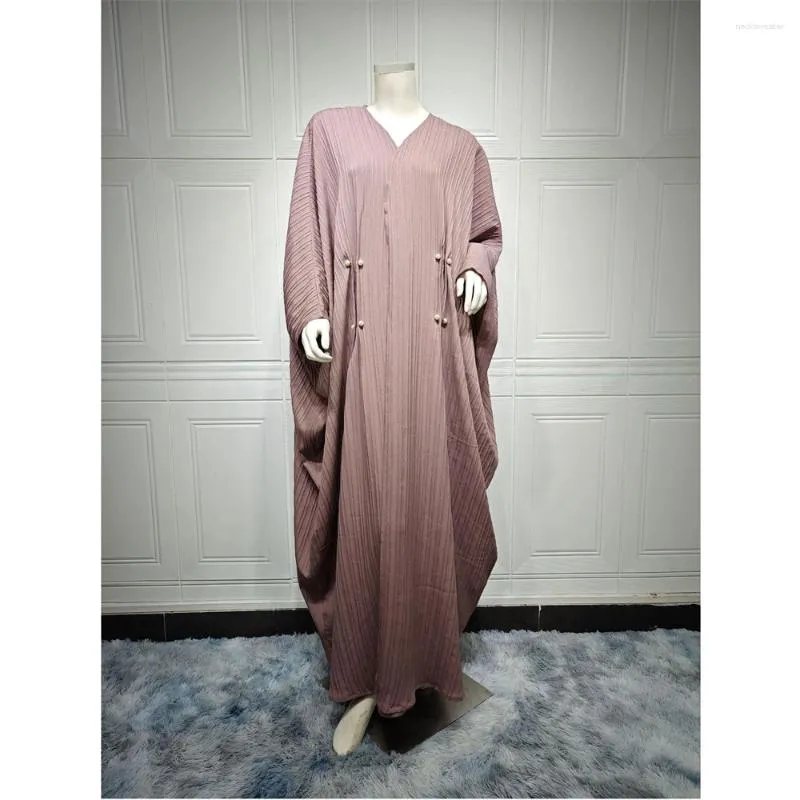 Ethnic Clothing Dubai Abaya Open Cardigan Women Muslim Bat Sleeve Maxi Dresses Turkey Kaftan Arab Robe Islamic Eid Kimono Ramadan Jilbab