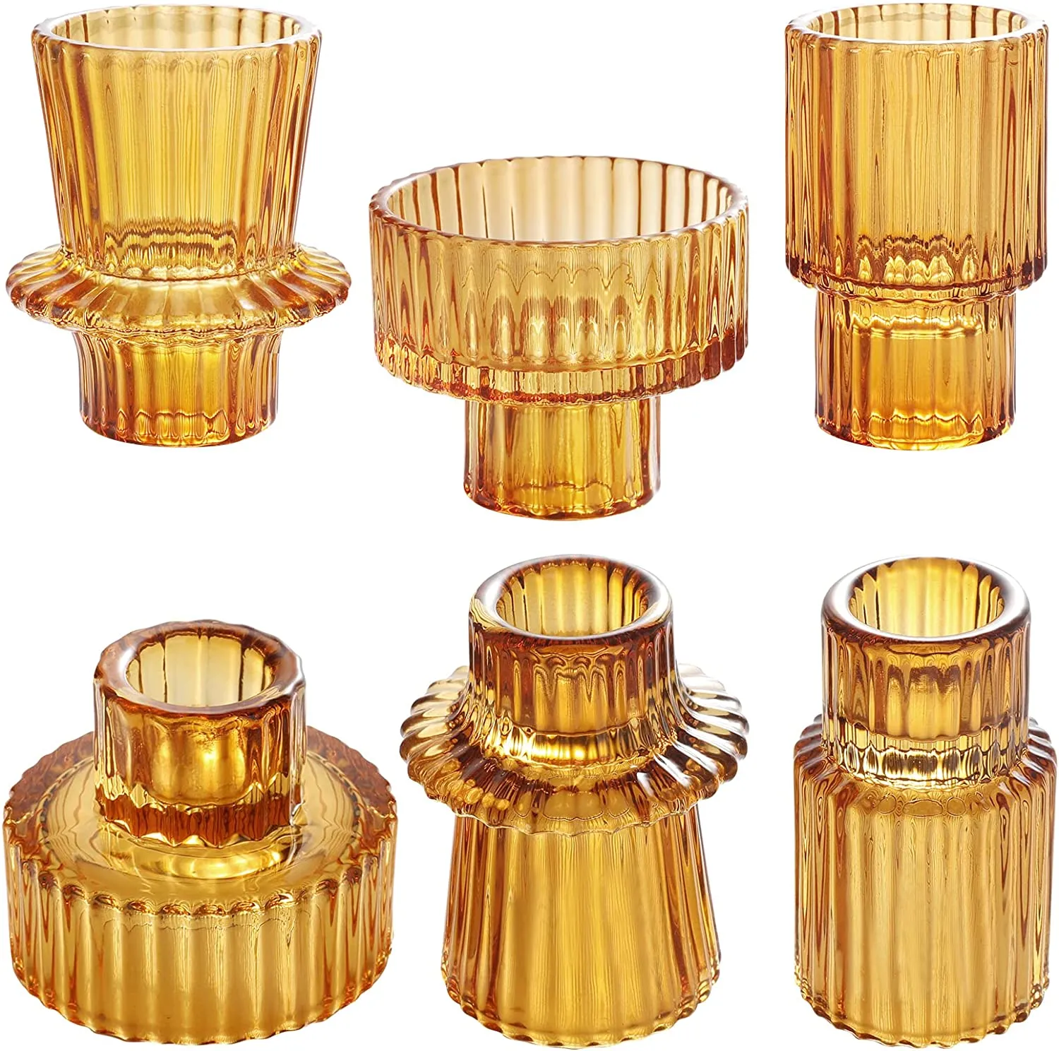 2023 Nordic Pink Glass Candlestick European Candles Holders Stoł stół Stojak Świeciowy