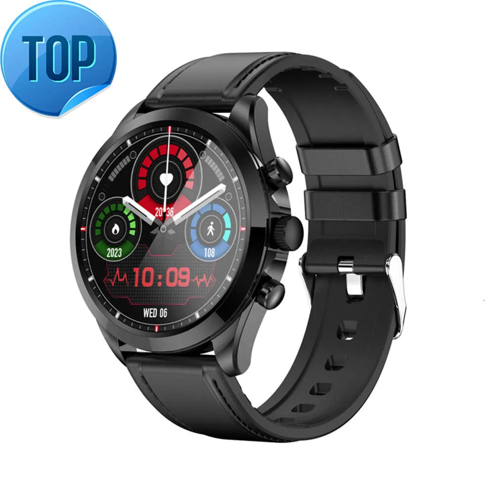 Den bästa ECG ET440 SMART WACK Blood Oxygen Body Temperatur 360*360 HD Screen Health Smartwatch BT Ring digitala klockor 2023