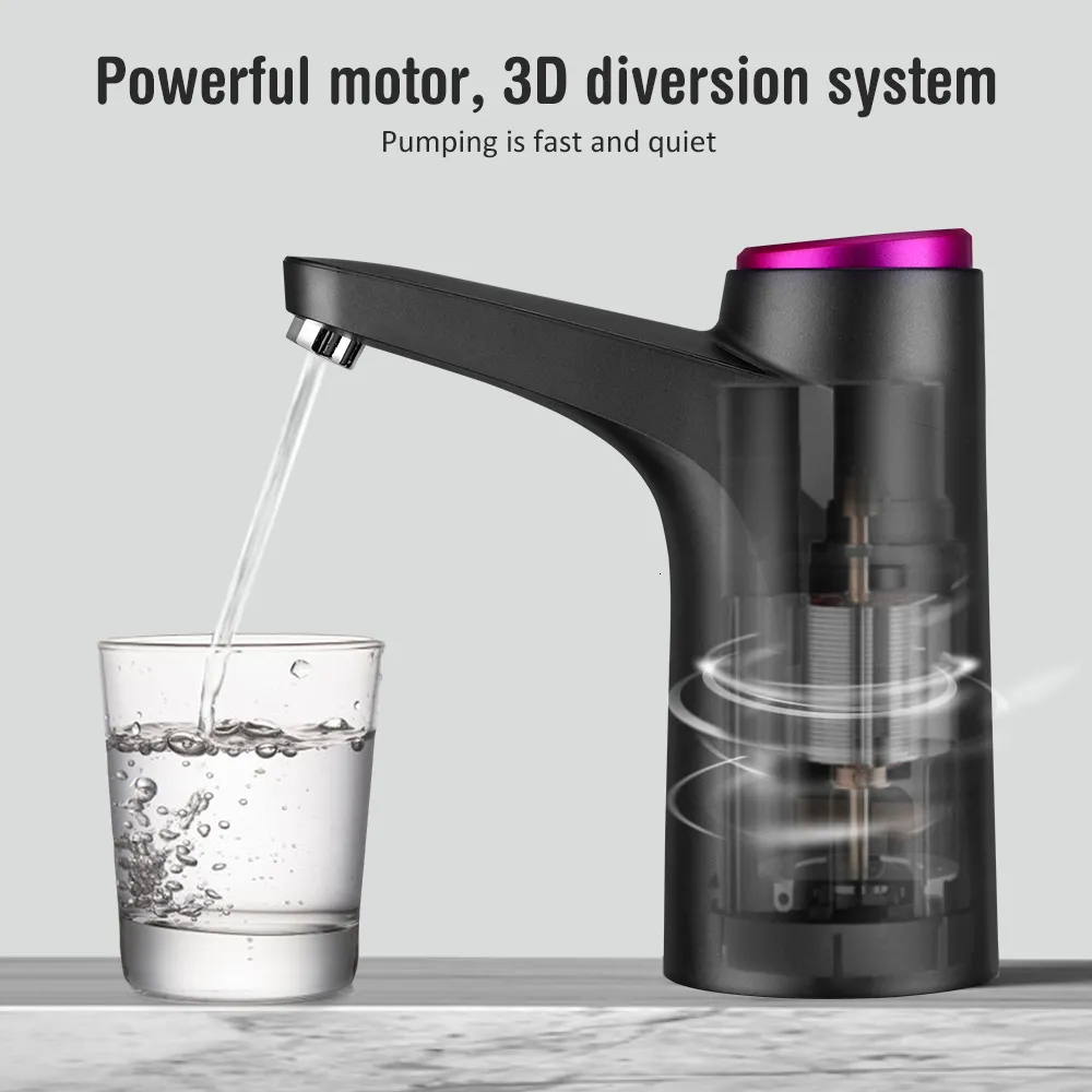POMPE DISTRIBUTEUR D'EAU Rechargeable Portable Pour Bouteilles D'eau