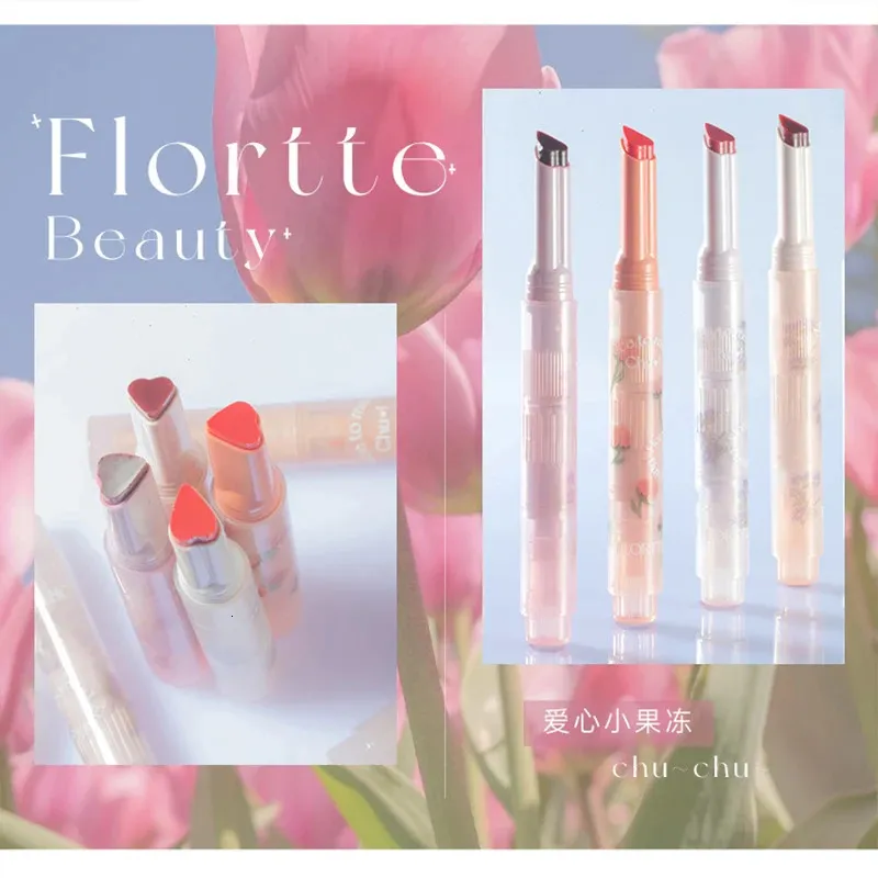 Rouge à lèvres 13 couleurs FLORTTE Floria First Kiss Series Love Stick Rouge à lèvres Pen Mirror Watershine Lip Glaze Eau Hydratante Love Rouge à lèvres 231113