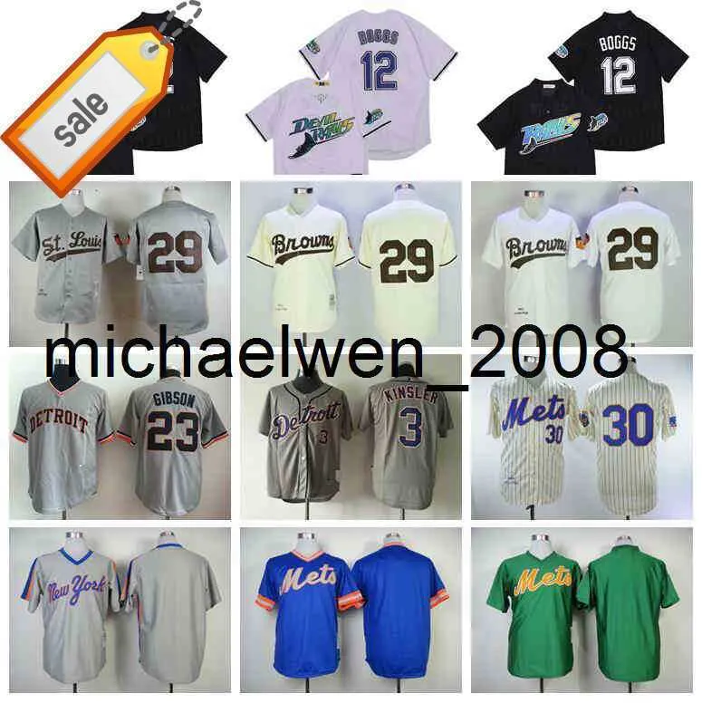 Mich28 1969 1983 1985 Retire 30 Ryan Jersey 1953 Vintage Baseball 29 Satchel Paige 12 Wade Boggs 3 Ian Kinsler 23 Cam G 09