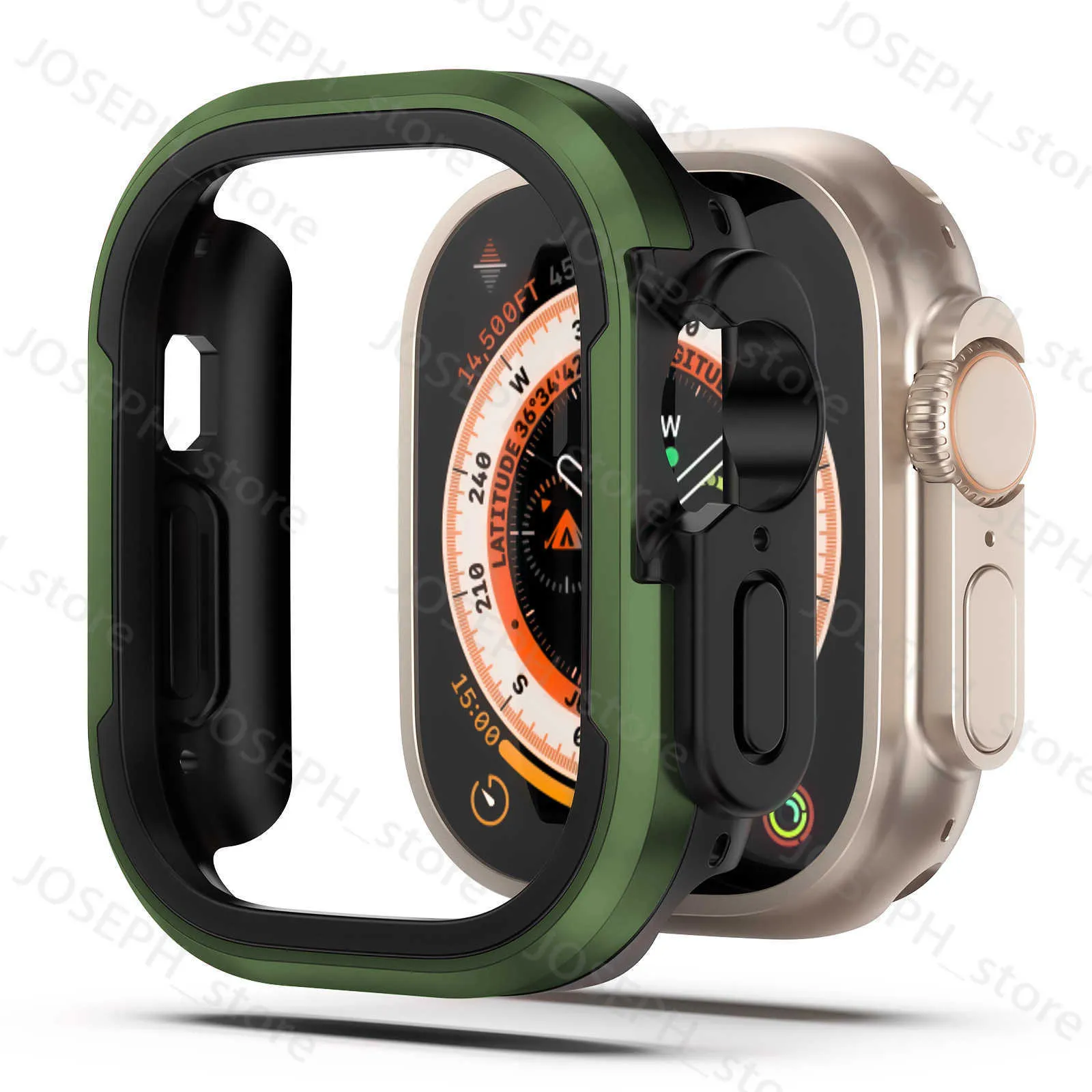 Autres accessoires de mode Housse de montre en alliage d'aluminium pour Apple Watch Series 8 7 6 Bumper Case Ultra 49MM 45MM 41MM 44MM Accessoires Shell Frame Metal J230413