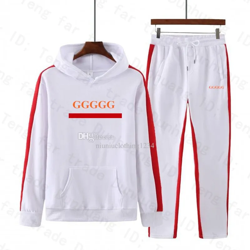 2024 Designer Tracksuit Masculino Hoodies G Impresso 2 Peça Set Jogging Terno Homens Moda Jaqueta e Calças Streetwear Correndo Suor Ternos Mulheres Roupas