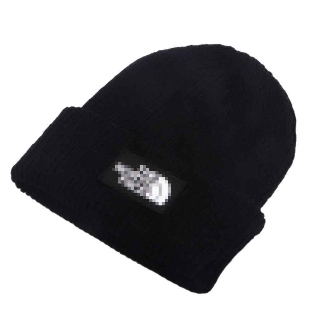 North Beanie Faced Chapéu de designer de qualidade Original Chapéu de malha outono e inverno espessado chapéu de lã quente chapéu de chapéu frio