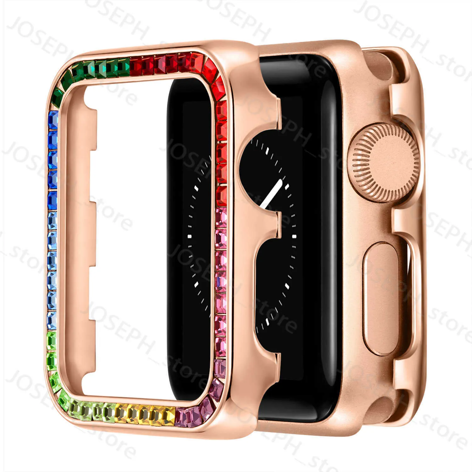 Inne modne akcesoria Diamentowe obudowa dla zegarek Apple 44 mm 42 mm 40 38 mm ochronę Zakład Okładki Wspaniała rama kompatybilna dla Apple Watch 6 SE 5 4 3 44 J230413