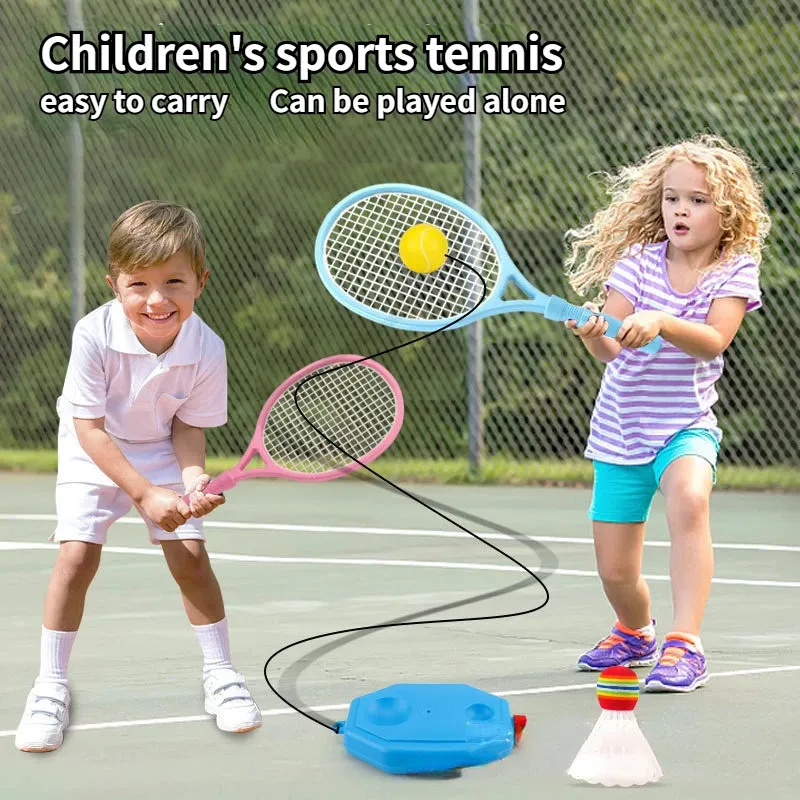 Tennisracketar 1 par barn tennis badminton racket barn palying badminton nybörjare förälder-barn spel rekvisita för dagis primär 231102