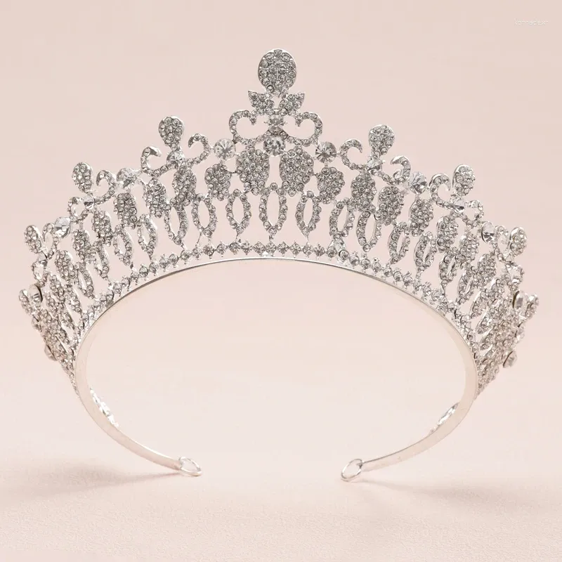 Hårklipp ädla Royal Shine Elegant Women's Crown for Kids Girl Accessories Girls Bride Wedding Bridesmaid Gift Her Jewelry Woman