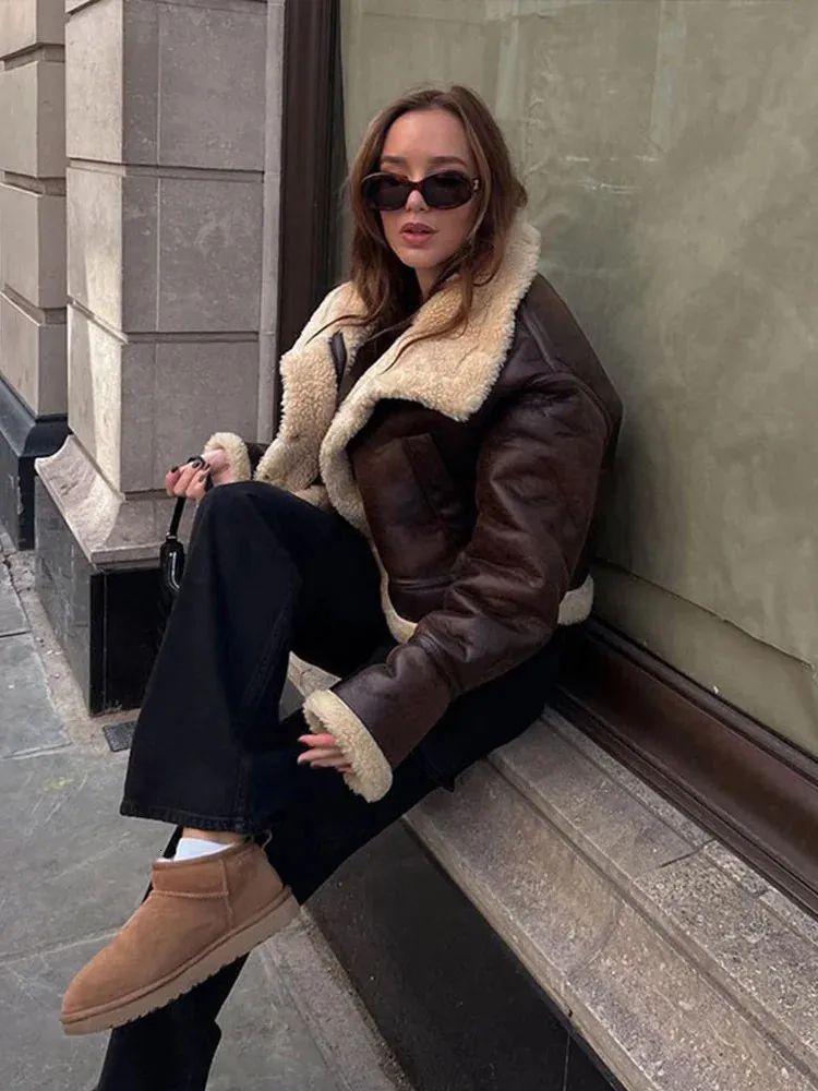 Faux Leather Bomber Jacket M And S Ladies Leather Jacket Women's