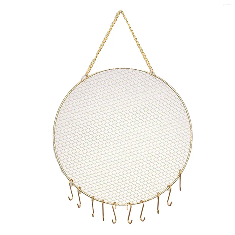Jewelry Pouches Earring Wall Holder Adjustable Mounted Stand Grid Organizer Shop Display Rack Pendant Gifts