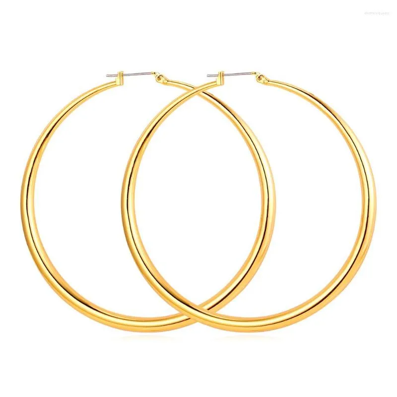 Orecchini a cerchio Collare grande per regalo donna oro / argento colore gioielli moda all'ingrosso E132