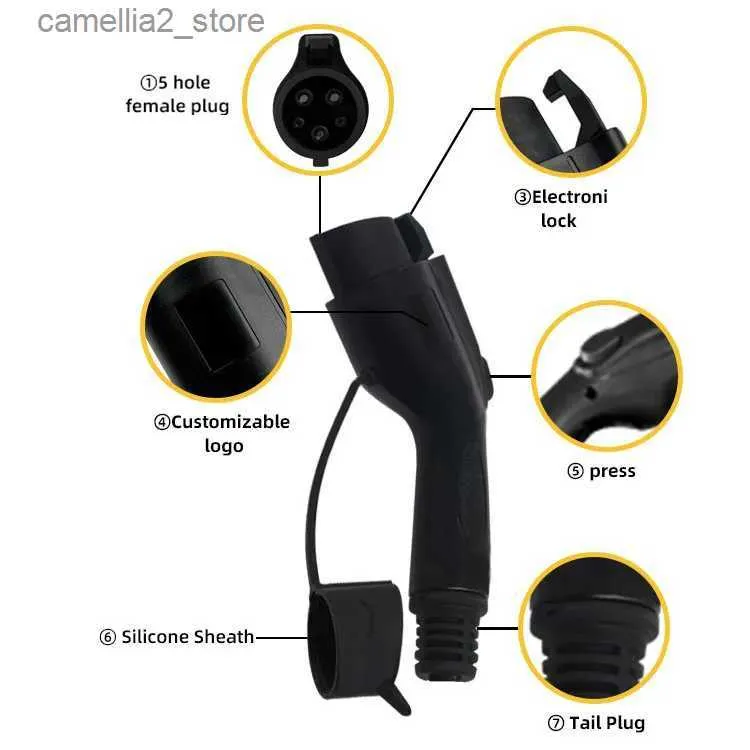 Electric Vehicle Accessories EV Charger Plug SAE J1772 Connector Type 1