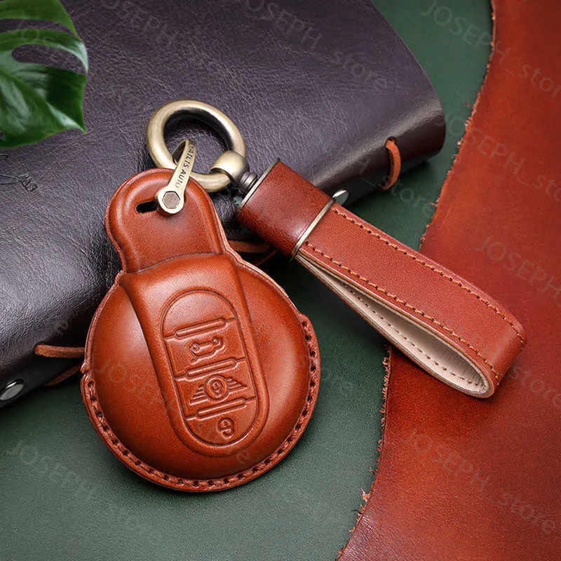 Mini cooper leather store key ring