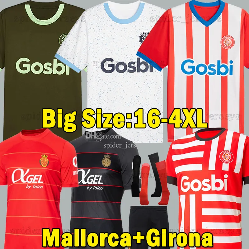 XXXL 4XL 2023 2024 GiRoNa FC Mallorca voetbalshirts 22 23 24 ALES B. DARIO SAMU SAIZ ALEIX BORJA GARCIA N.BUTSTOS SANCHEZ HOPPE ABDON voetbalshirts heren kindertenues