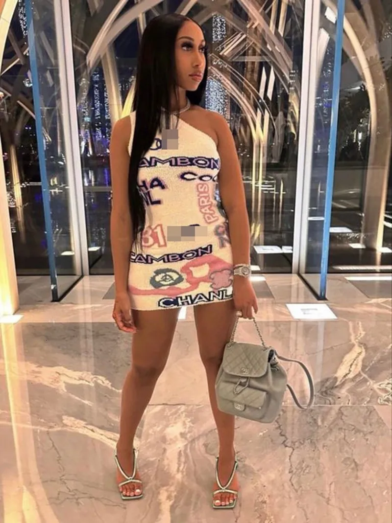 knee length dresses for ladies Letter Print Sexy Women Dresses Fashion Summer Grey Long Dress Solid S