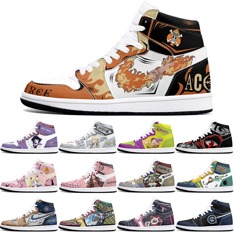 Classici fai-da-te scarpe personalizzate scarpe sportive da basket 1s uomo donna antiscivolo moda anime figura personalizzata sneakers 0001R0WE