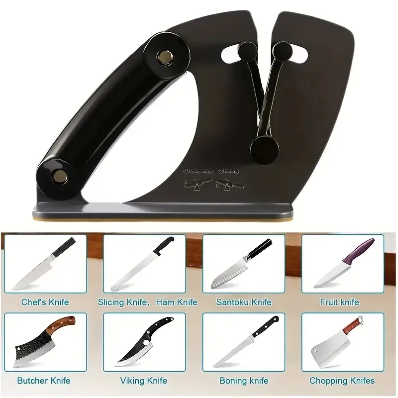 1pc Adjustable Knife Sharpener: Restore Dull Blades & Sharpen Kitchen Knives Instantly - Perfect for Hunting & Outdoor Camping!