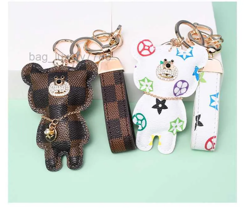 Llaveros De Oso De Cuero PU - Pack De 3, Diseño Lindo, Para Bolsos, Llaves, Regalo Para Niños Y Mujeres