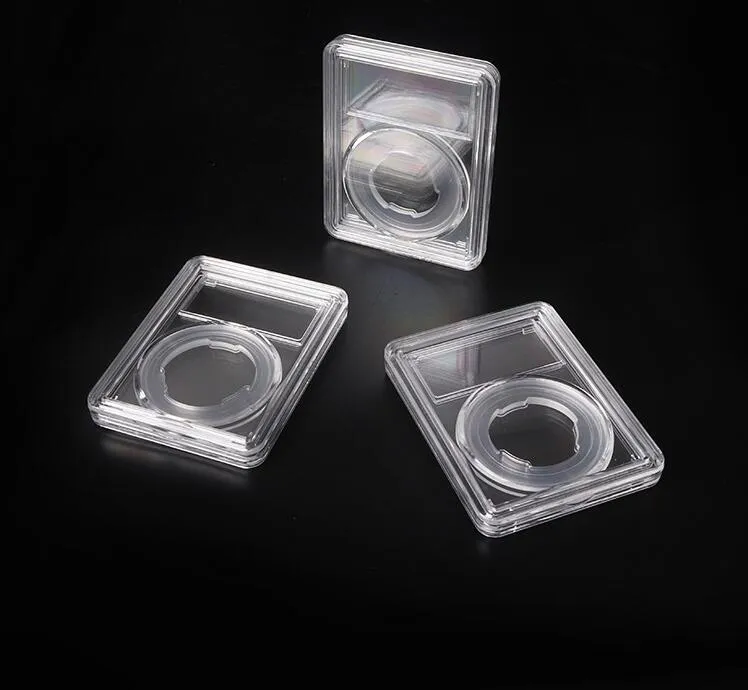 400 stCoin Storage Boxes 14mm-40mm Clear Acrylic Coin Display Slab Coin Holder Storage Box Grad Collection Coin Slab Box