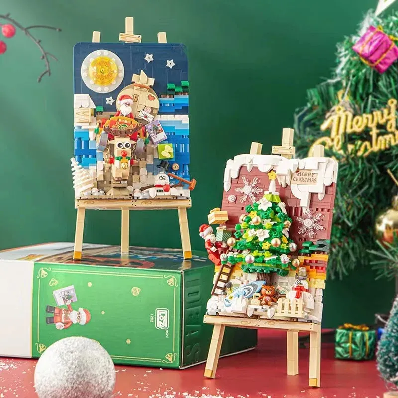 Blocchi LOZ mini bambini giocattoli da costruzione mattoni fai da te puzzle regalo di natale ragazze ragazzi vacanze decorazioni per la casa 1280 1282 1283 1937 231114