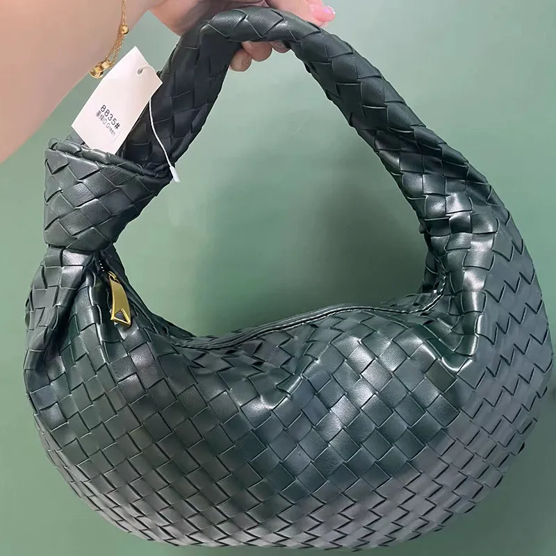 New Jodie Bag Woven Large Handbag Women Designer Jodie Soft Sheep Leather Tote Handle Handbags Ladies Chain Shoulder Bag High Quality Totes 230928