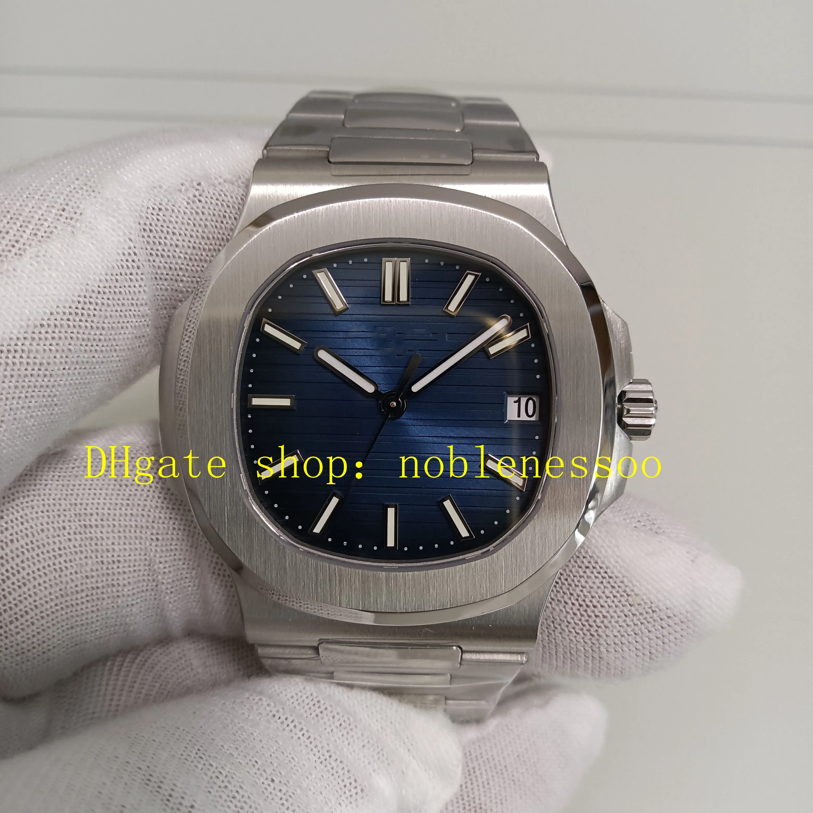 2 Stil Superautomatische Uhren Authentisches Bild 40 mm Herrenblau Lünette 904L Stahlarmband GR Factory Cal.26-330 S C GRF 5711 Mechanische Kleider Uhren Armbanduhr