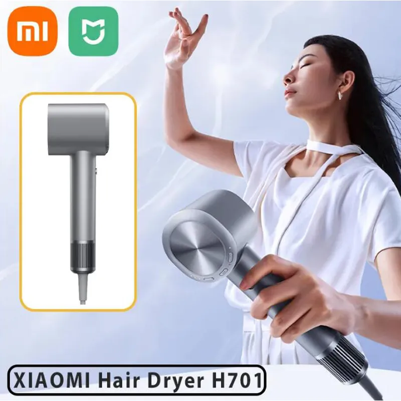 XIAOMI NORMA MIJIA Asciugacapelli ad alta velocità H701 1600W Asciugatura rapida agli ioni d'acqua Cura dei capelli Temperatura costante intelligente Riduzione multipla del rumore