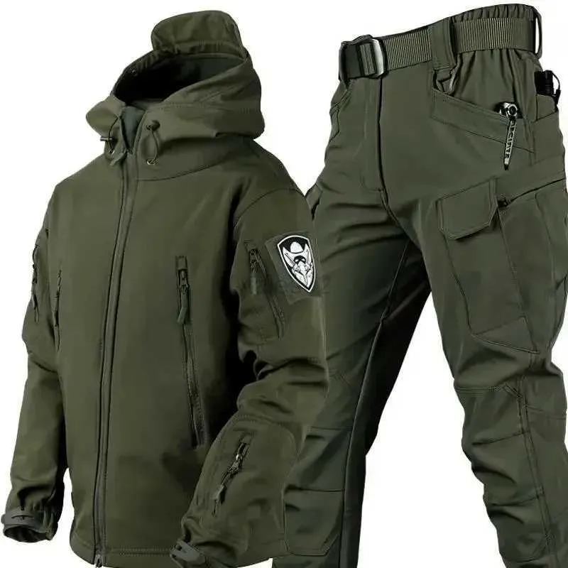 Military Tactical Fleece Jacket For Men Waterproof Winter/Autumn