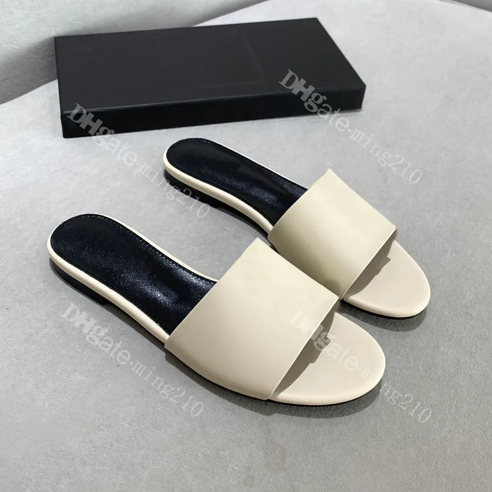 2023 New womens designer sandal leather summer fashion sandal slippers ladies pink black g Luxury flat sandal sandal rubber flat leather sandal with box