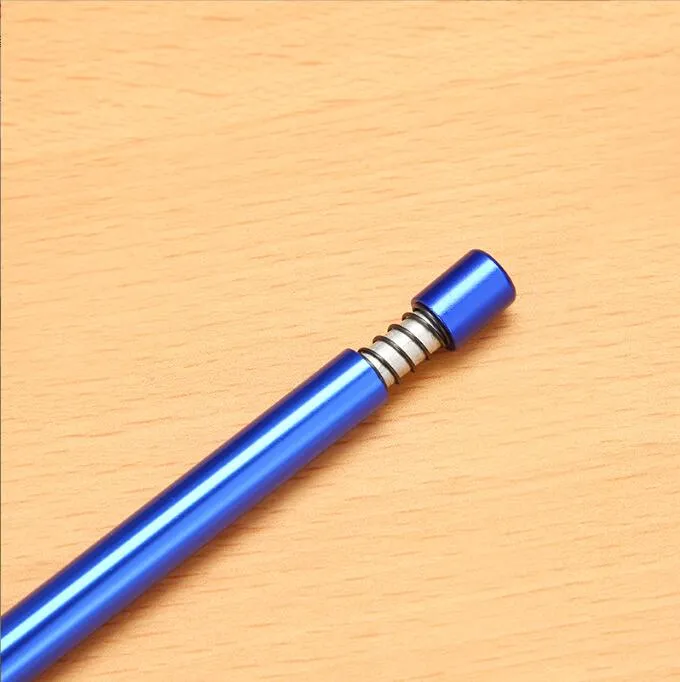 ACOOK pipes Cross-border aluminum alloy color metal pipe press spring simple straight cigarette holder spot wholesale