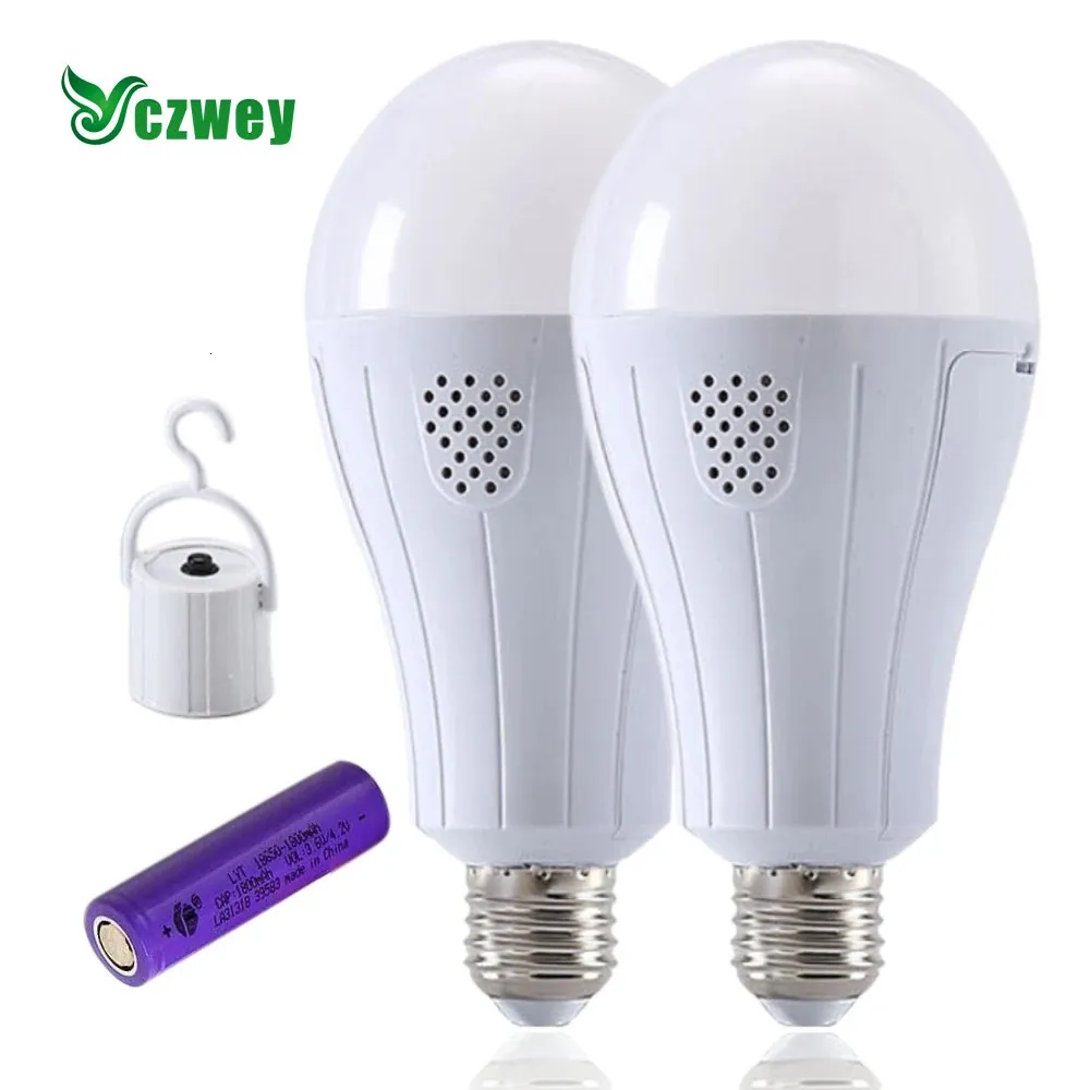 Articles de nouveauté LED Ampoule de secours E27 Lampes rechargeables 220V Lumières pour la maison Usine Couloir Sous-sol Garage Entrepôt Dropship 231113