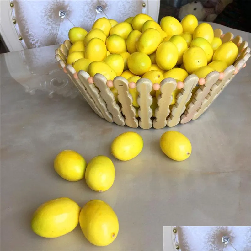 Articoli di novità mini giallo fux artificiale ficcanaso simpatico plastica frutti di plastica soggiorno cucina decorazione per casa tavolo decorativo ornamen dhzpu