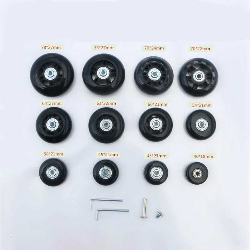 Bag Parts Accessories Luggage wheels repalcement trolley case pulley wheel mute universal accessories 20 28 inch suitcase caster for luggage 230414