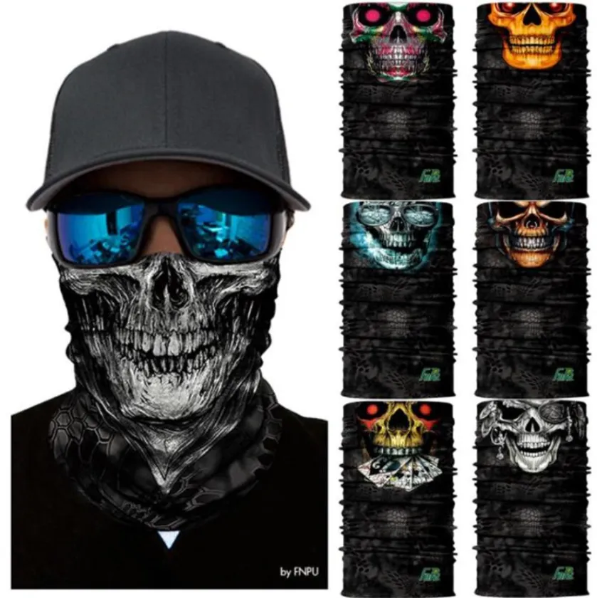 Motocyklla Balaclava czaszka maska ​​maska ​​narciarska szalik faulard narciarstwo polowanie rybołówstwo tarcza na głowę podgrzewacza balaklava a0414