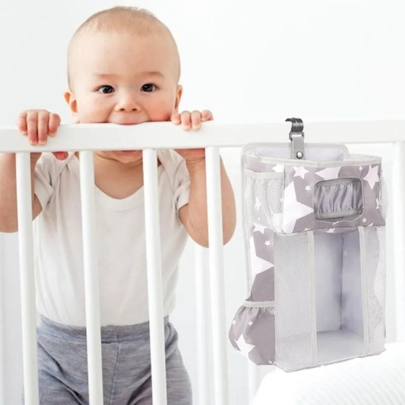 Bedding Sets Hanging Multifunctional Organizer Bags For Crib Diaper Storage Baby Care Infant Nursing