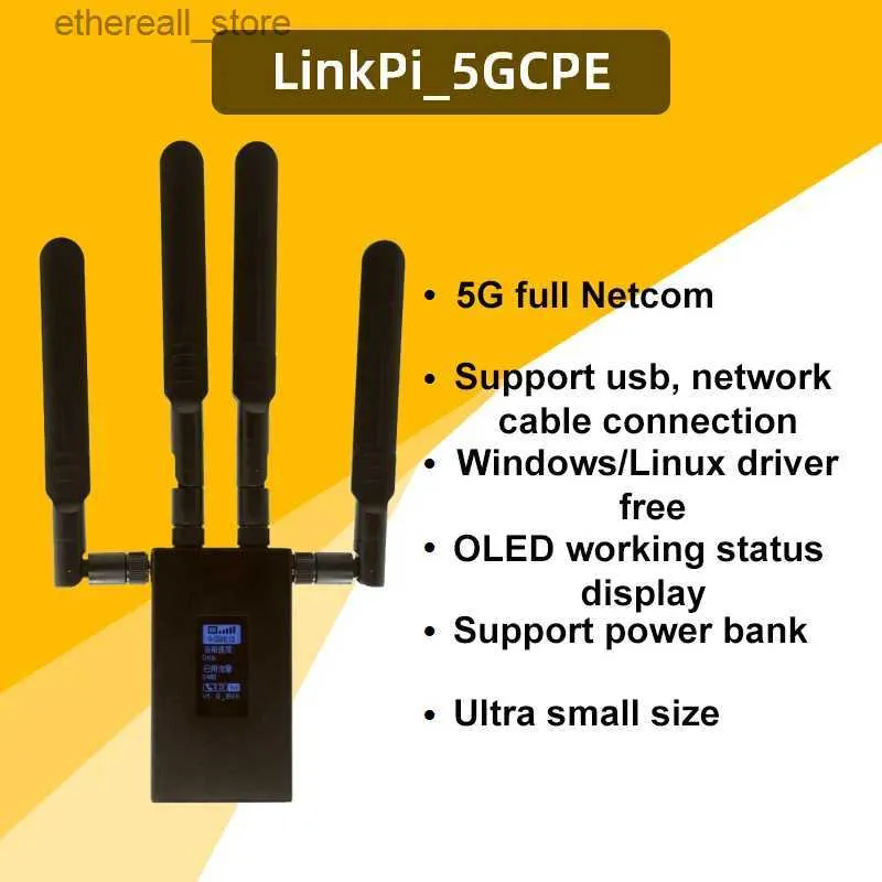 Маршрутизаторы Link Pi Портативный маршрутизатор 5G 5GCPE Полный порт передачи данных Netcom USB-промышленный шлюз Мобильный маршрутизатор 5G Версия 3GPP 15 NSA/SA Q231114