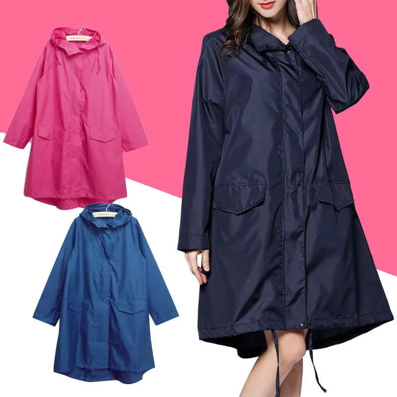 Raincoats Women Raincoat Men Windbreaker Rain Clothes Hooded Poncho Portable Windsectoised Zipper Motorcykel Rainwear Vuxen Rain Jacket 230414