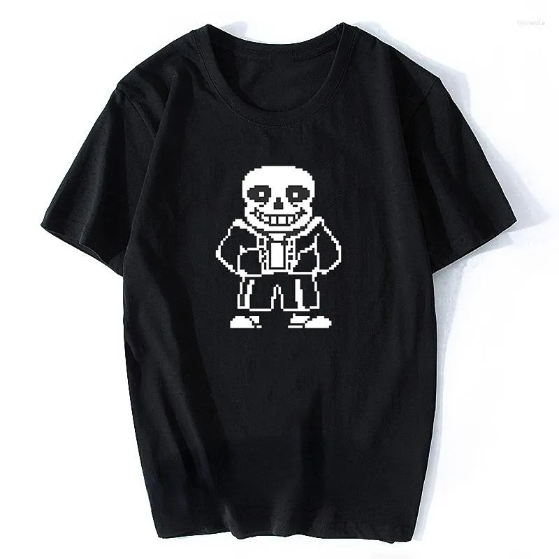 T-shirts pour hommes T-shirts imprimés Game Undertale T-Shirt Skull Brother Sans Shirt T-shirts à manches courtes O-Neck Men / Male Summer Tops