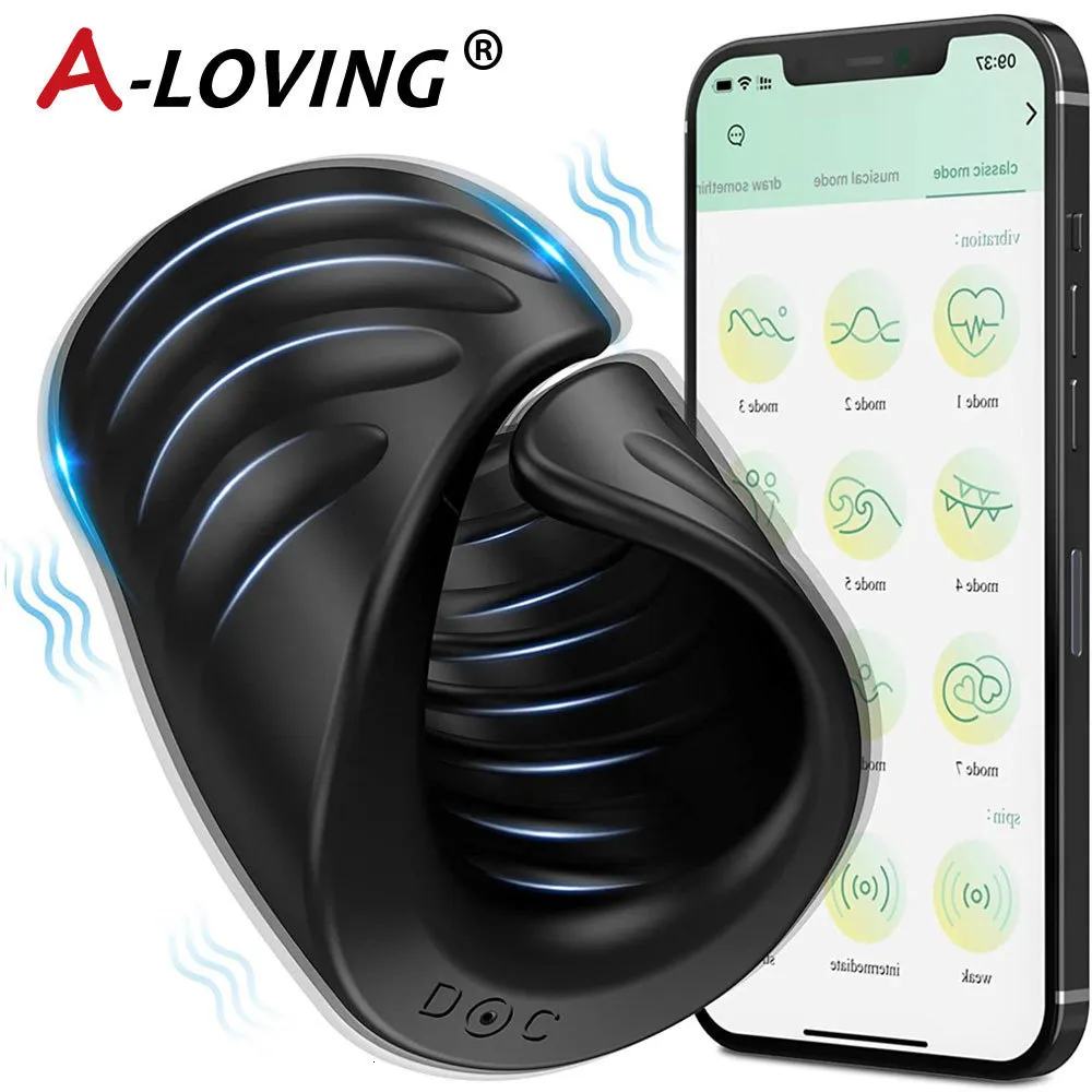 Massaggiatore bluetooth per glande e masturbatore maschile_voghion.com
