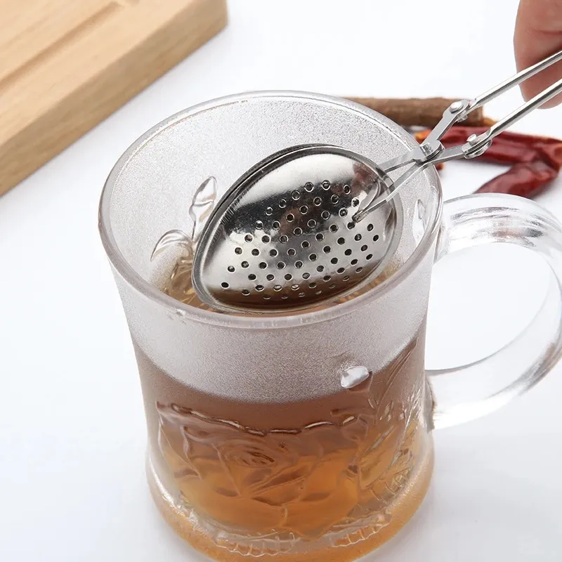 Maille en acier inoxydable Infuseur à thé réutilisable Passoire à