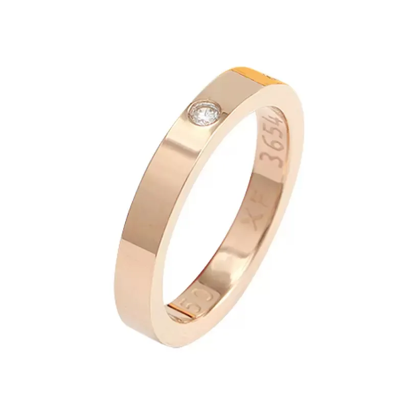 Bague d'amour en acier titane pour hommes et femmes, anneaux à ongles pour amoureux, bijoux de couple en cadeau, 4mm 5mm 6mm