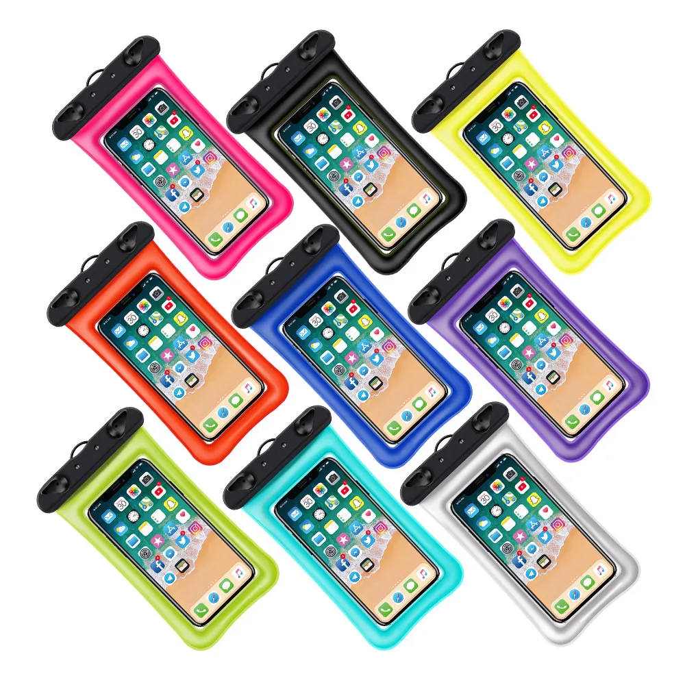 Pochette universelle en PVC flottant étanche pour téléphone portable pour iPhone 13 14 Pro Max Samsung S22 S21 pour téléphone intelligent jusqu'à 7,2 pouces de diagonale