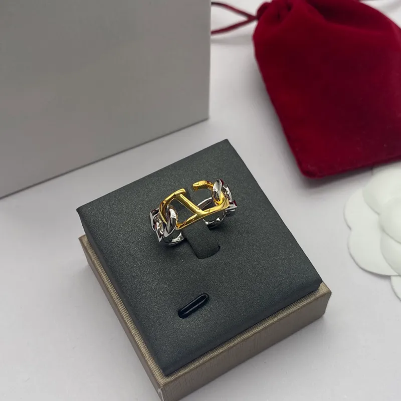 Luxe designer ringen liefde ring minimalistische ringen open ring voor mannen en vrouwen die geschikt zijn voor het geven van geschenken en het geven van sociale bijeenkomsten en het dragen van zeer goed