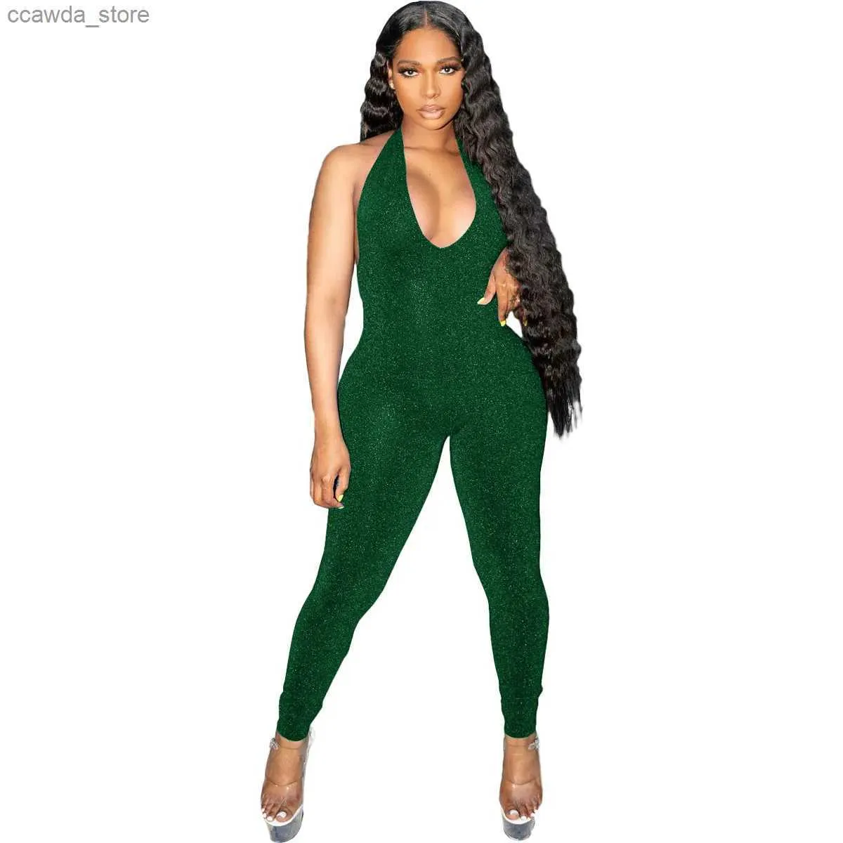 YUNAFFT Women's Summer Casual Jumpsuits Women Casual One-Piece Wide Leg  Jumpsuits Athletic Halter Solid Rompers Loose Summer Formal Jumpsuit  Discount - Walmart.com